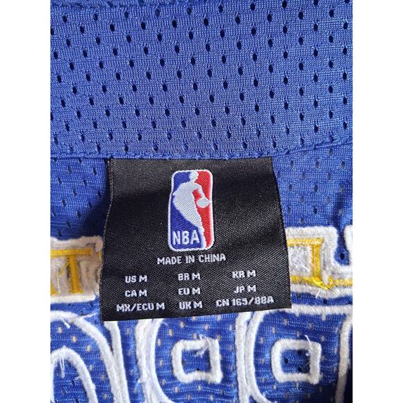 NBA Golden State Warriors Blue Button Up Baseball Jersey Men's Size‎ Medium - Picture 3 of 3